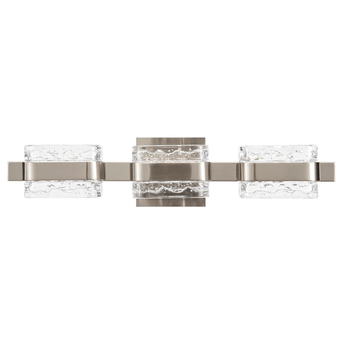 Abra Lighting JoJo 3 Light Vanity/movable Backplate, Nickel