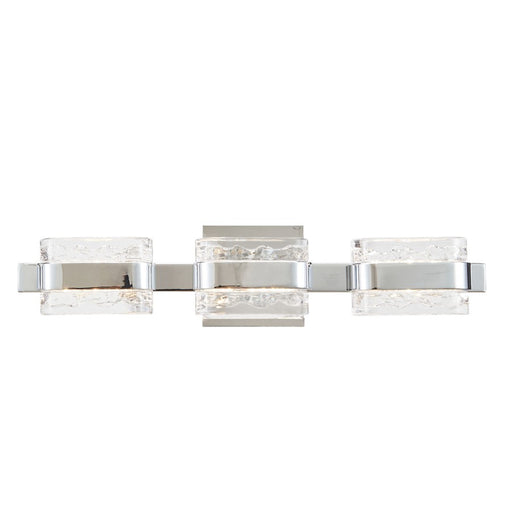 Abra Lighting JoJo 3 Light Vanity/movable Backplate, Chrome