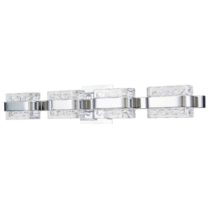 Abra Lighting JoJo 4 Light Vanity/movable Backplate, Chrome