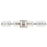 Abra Lighting JoJo 4 Light Vanity/movable Backplate, Chrome