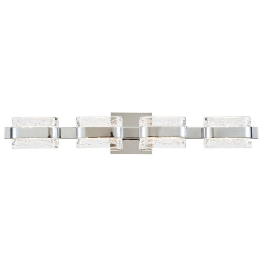 Abra Lighting JoJo 4 Light Vanity/movable Backplate, Chrome