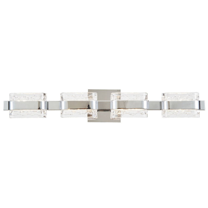 Abra Lighting JoJo 4 Light Vanity/movable Backplate, Chrome