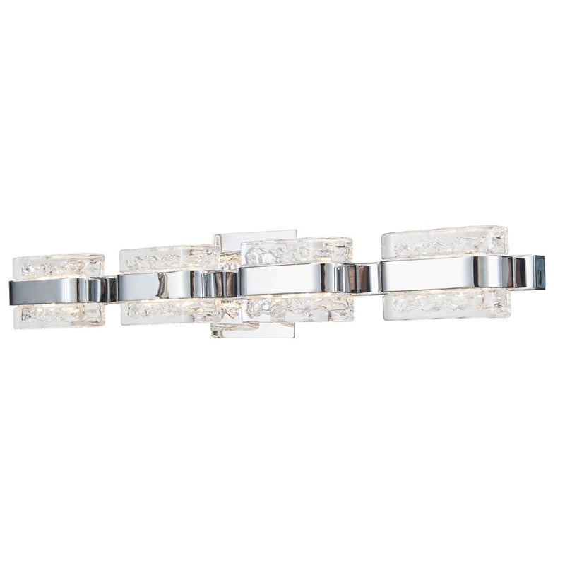 Abra Lighting JoJo 4 Light Vanity/movable Backplate, Chrome