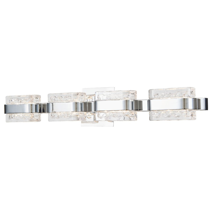 Abra Lighting JoJo 4 Light Vanity/movable Backplate, Chrome