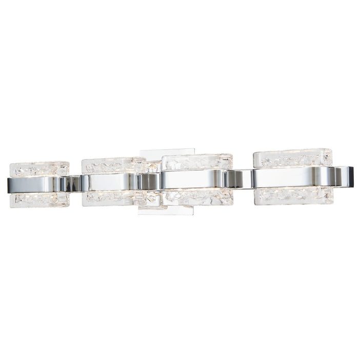 Abra Lighting JoJo 4 Light Vanity/movable Backplate, Chrome