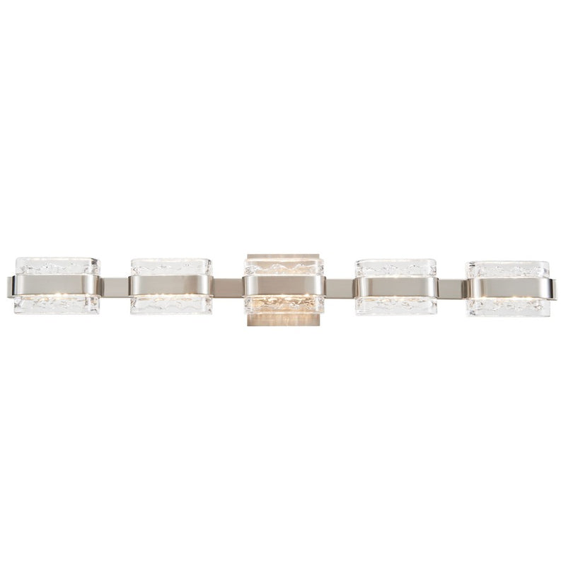 Abra Lighting JoJo 5 Light Vanity/movable Backplate, Nickel