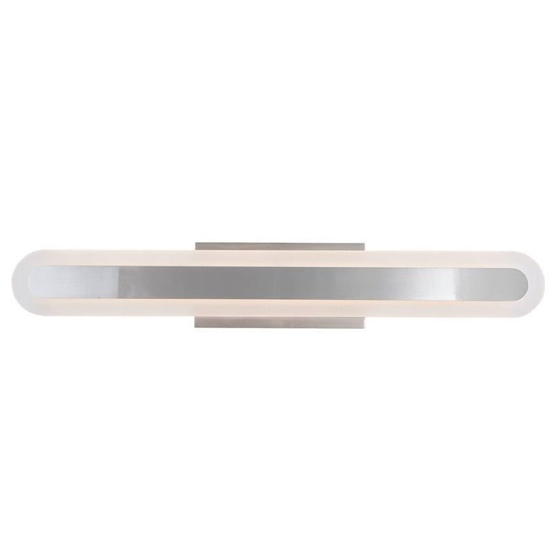 Abra Lighting Camy 1 Light 24" Solid Acrylic Vanity, Nickel