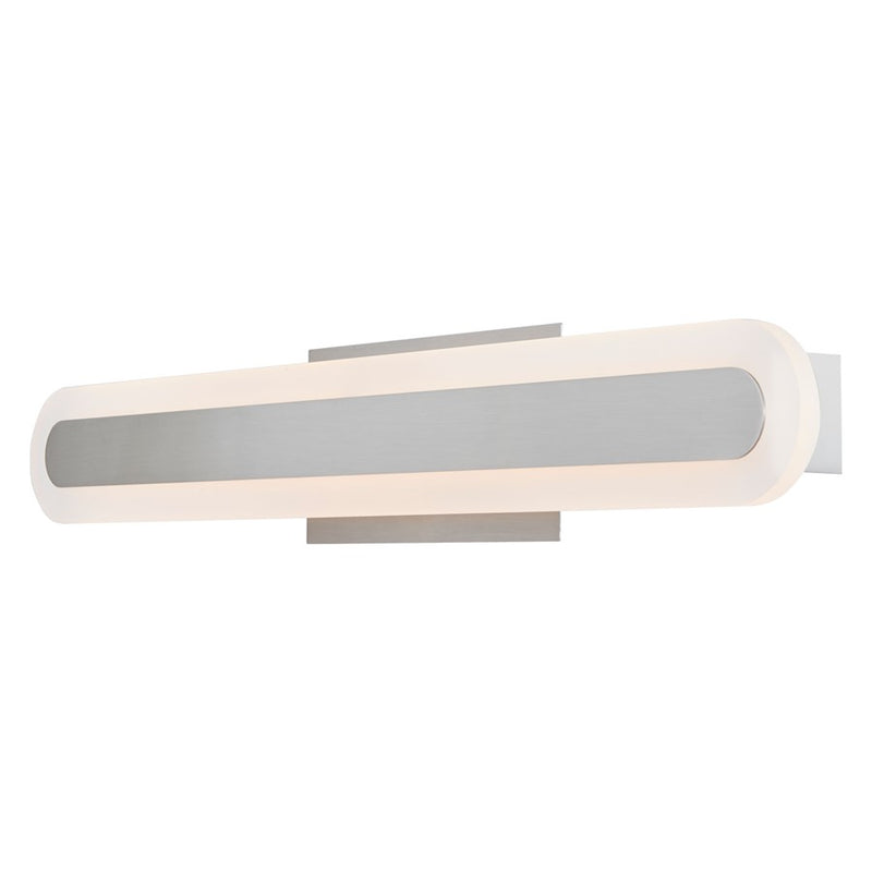 Abra Lighting Camy 1 Light 24" Solid Acrylic Vanity, Nickel