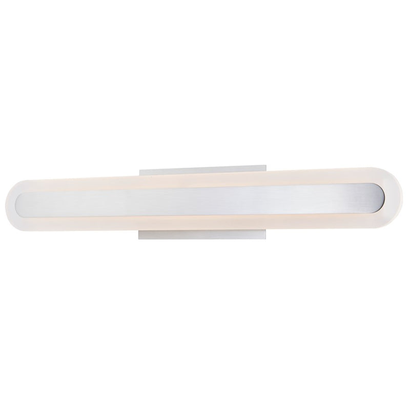 Abra Lighting Camy 1 Light 24" Solid Acrylic Vanity, Nickel