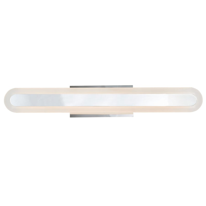 Abra Lighting Camy 1 Light 24" Solid Acrylic Vanity, Chrome