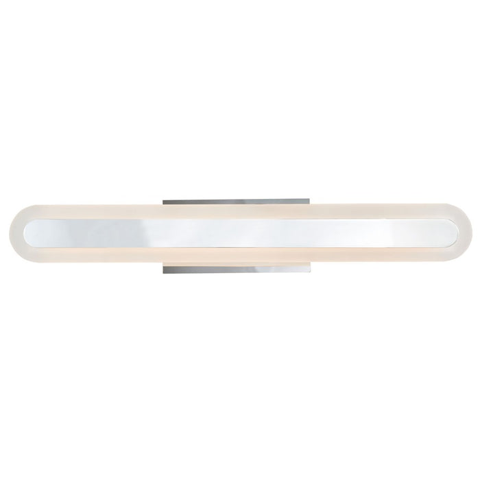 Abra Lighting Camy 1 Light 24" Solid Acrylic Vanity, Chrome