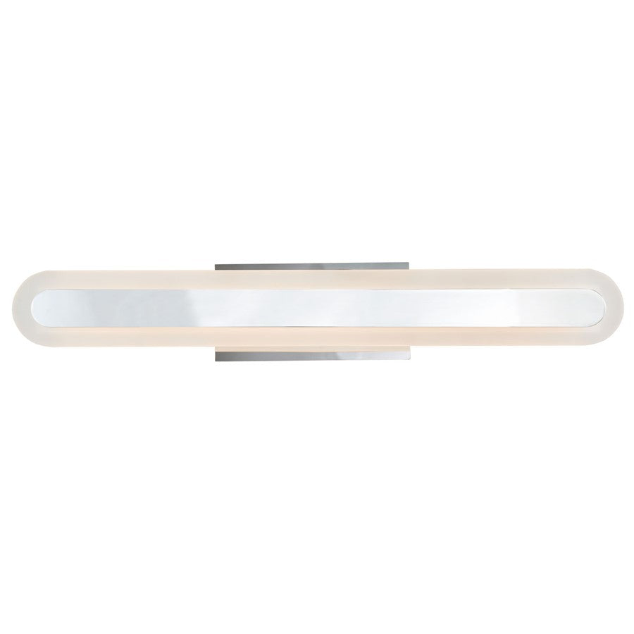 Abra Lighting Camy 1 Light 24" Solid Acrylic Vanity, Chrome