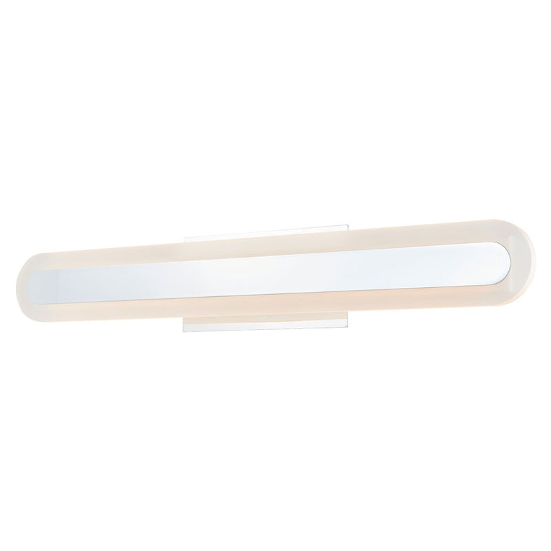 Abra Lighting Camy 1 Light 24" Solid Acrylic Vanity, Chrome