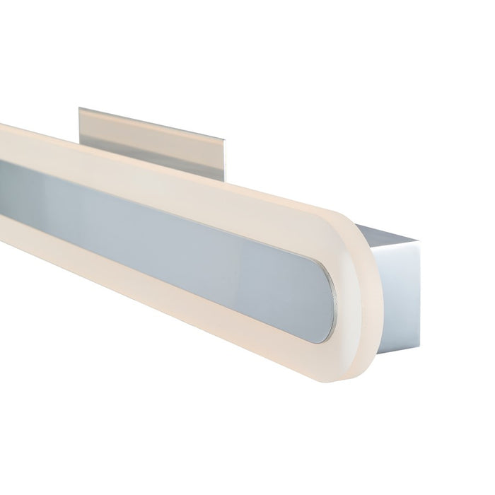Abra Lighting Camy 1 Light 24" Solid Acrylic Vanity, Chrome