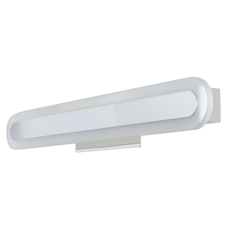 Abra Lighting Camy 1 Light 24" Solid Acrylic Vanity, Chrome