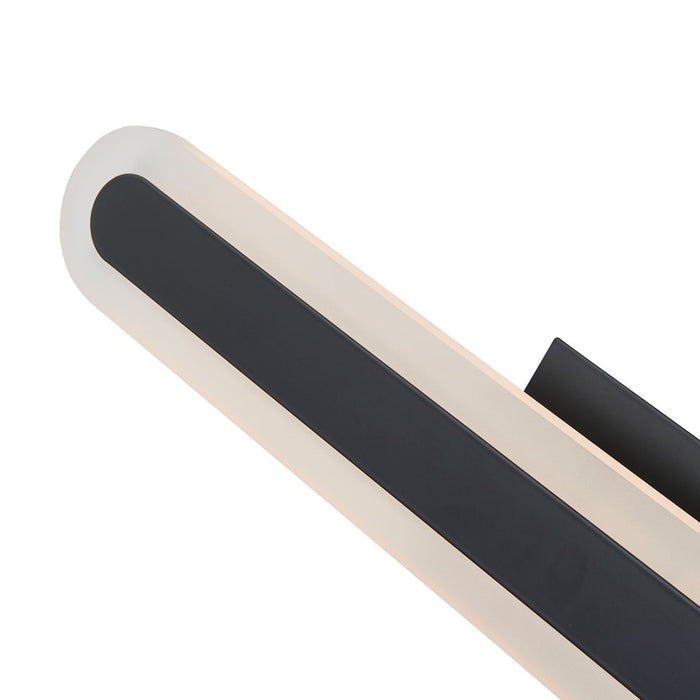 Abra Lighting Camy 1 Light 24" Solid Acrylic Vanity, Black