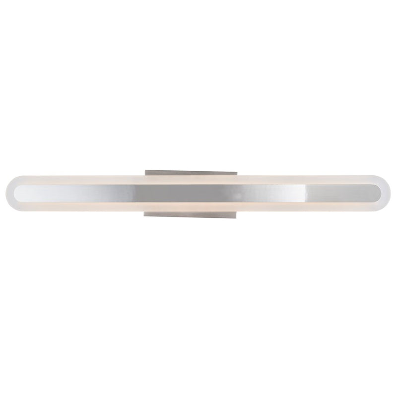 Abra Lighting Camy 1 Light 32" Solid Acrylic Vanity, Nickel