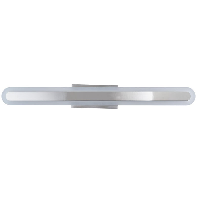 Abra Lighting Camy 1 Light 32" Solid Acrylic Vanity, Nickel