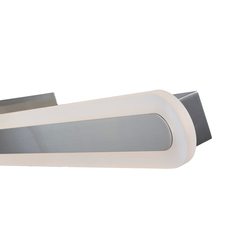 Abra Lighting Camy 1 Light 32" Solid Acrylic Vanity, Nickel