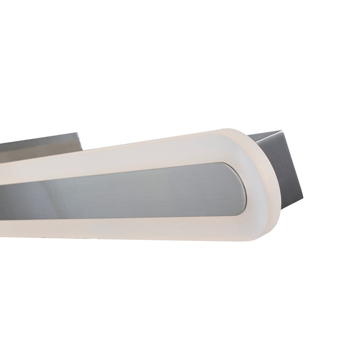 Abra Lighting Camy 1 Light 32" Solid Acrylic Vanity, Nickel