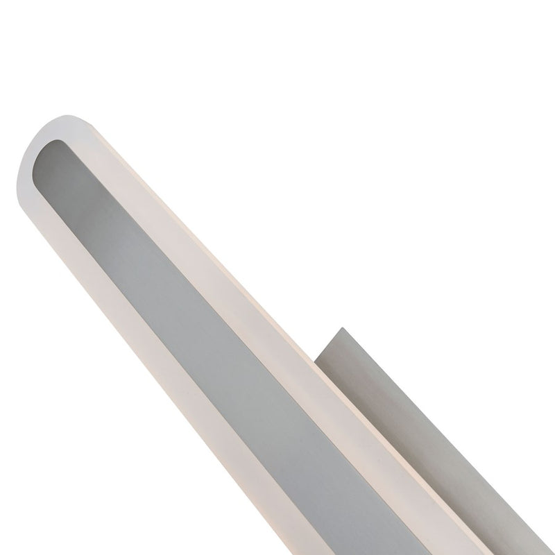 Abra Lighting Camy 1 Light 32" Solid Acrylic Vanity, Nickel