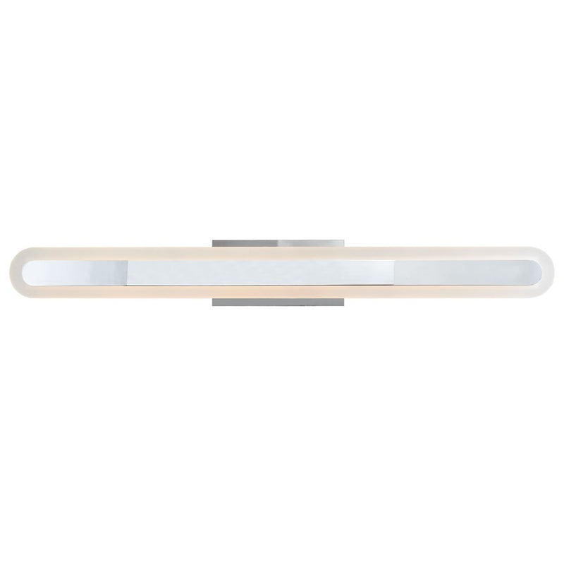 Abra Lighting Camy 1 Light 32" Solid Acrylic Vanity, Chrome