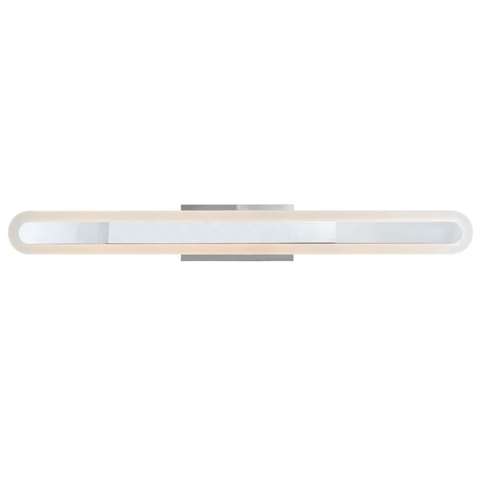 Abra Lighting Camy 1 Light 32" Solid Acrylic Vanity, Chrome