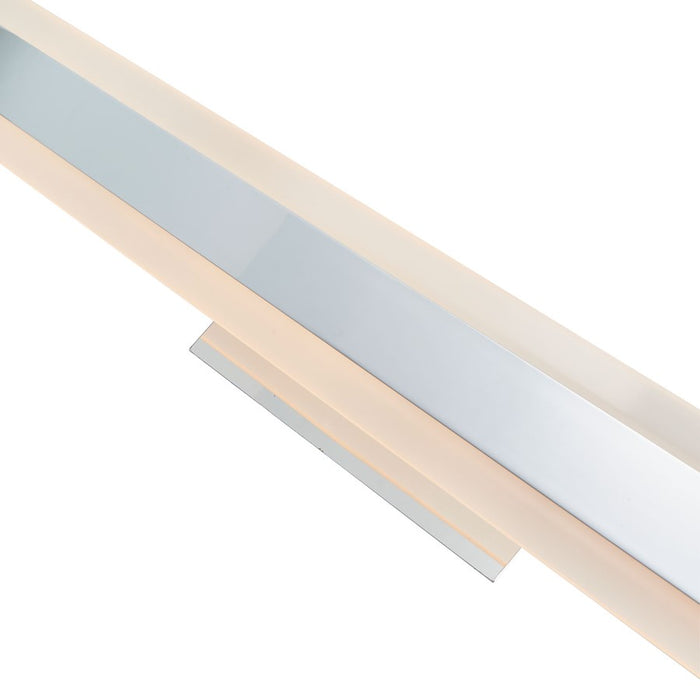 Abra Lighting Camy 1 Light 32" Solid Acrylic Vanity, Chrome