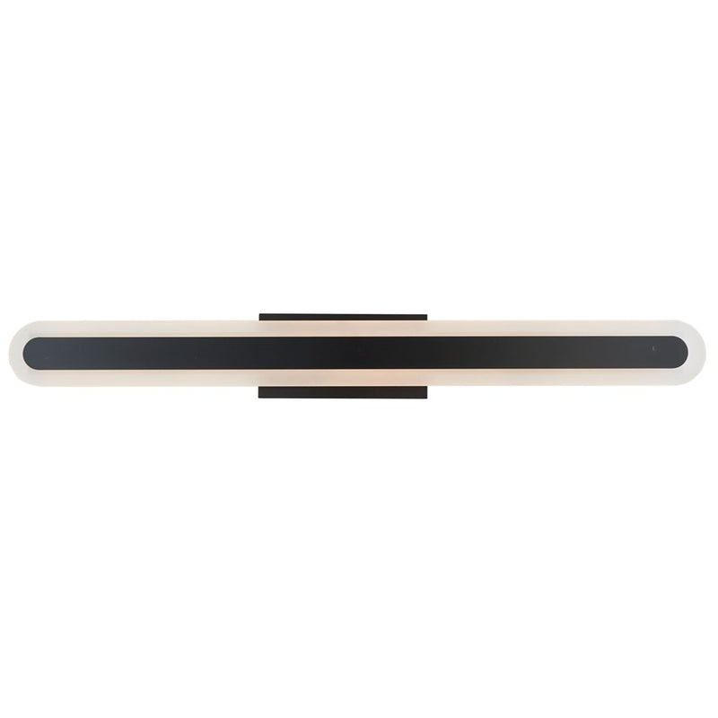 Abra Lighting Camy 1 Light 32" Solid Acrylic Vanity, Black