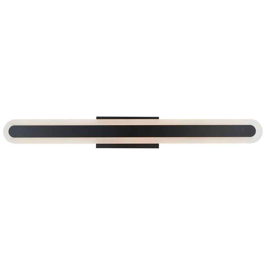 Abra Lighting Camy 1 Light 32" Solid Acrylic Vanity, Black