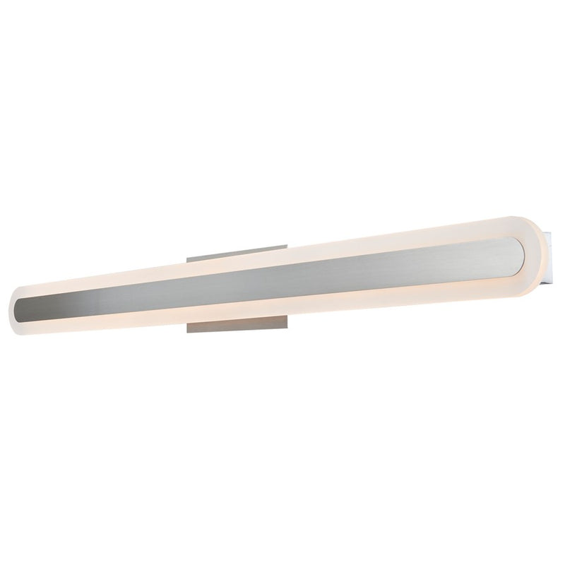 Abra Lighting Camy 1 Light 40" Solid Acrylic Vanity, Nickel