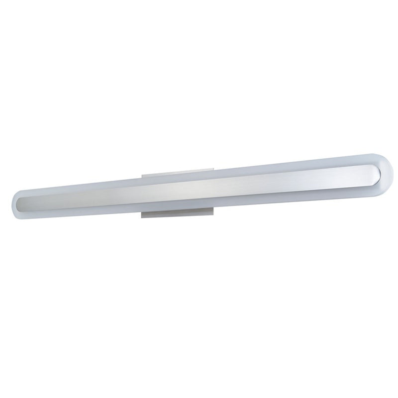 Abra Lighting Camy 1 Light 40" Solid Acrylic Vanity, Nickel