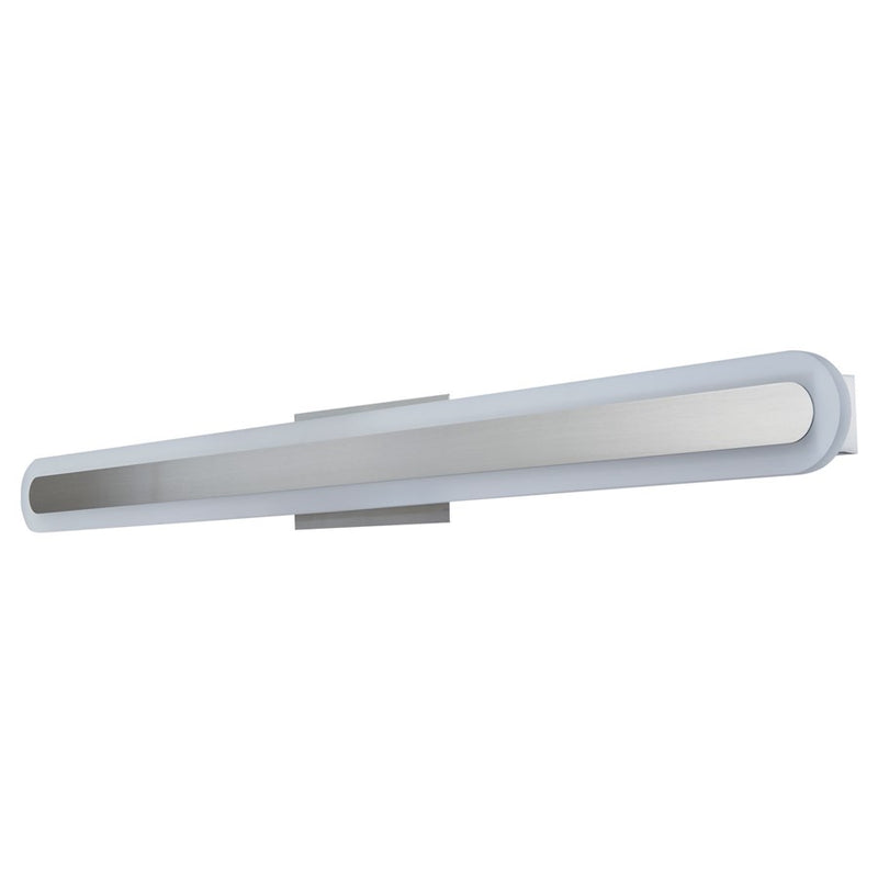 Abra Lighting Camy 1 Light 40" Solid Acrylic Vanity, Nickel