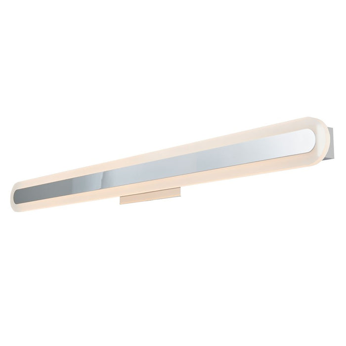 Abra Lighting Camy 1 Light 40" Solid Acrylic Vanity, Chrome