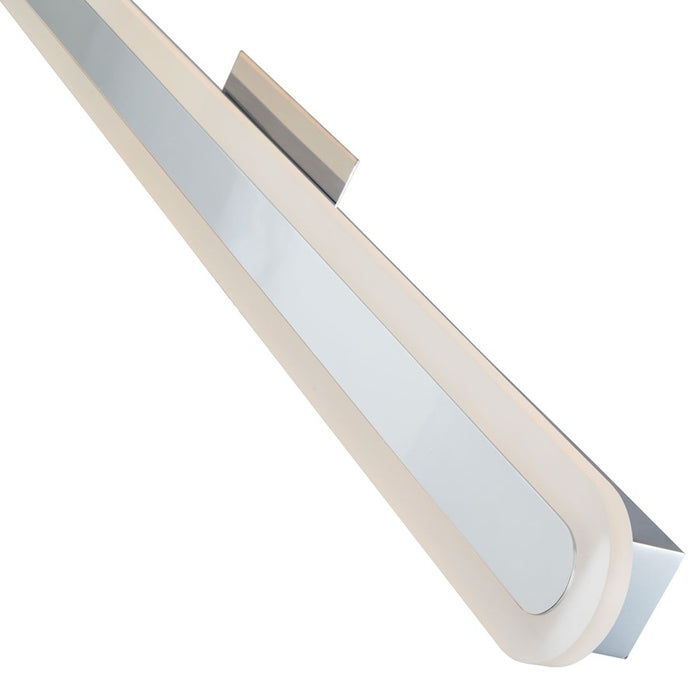 Abra Lighting Camy 1 Light 40" Solid Acrylic Vanity, Chrome
