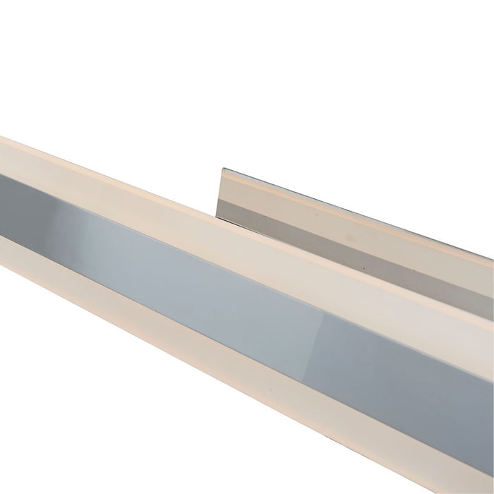 Abra Lighting Camy 1 Light 40" Solid Acrylic Vanity, Chrome