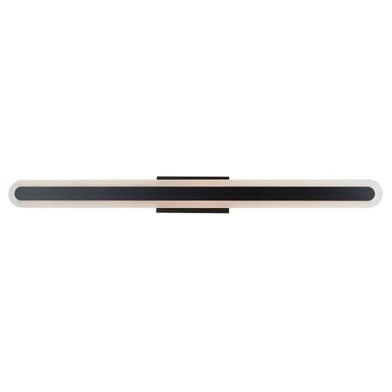 Abra Lighting Camy 1 Light 40" Solid Acrylic Vanity, Black