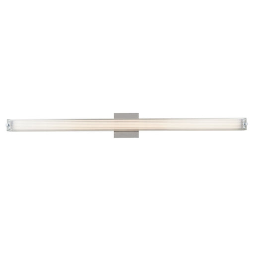 Abra Lighting Macie 1 Light 40" Ribbed Square Vanity, Nickel