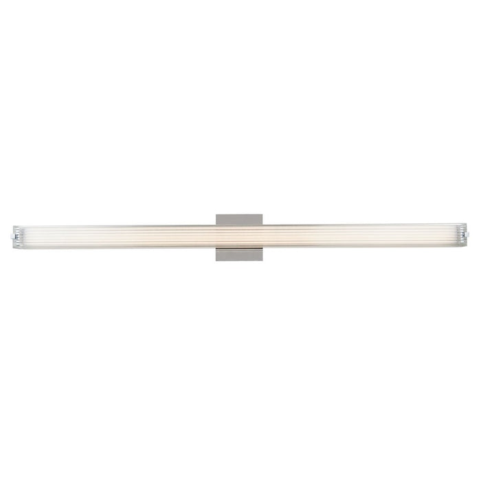 Abra Lighting Macie 1 Light 40" Ribbed Square Vanity, Nickel