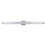 Abra Lighting Macie 1 Light 40" Ribbed Square Vanity, Nickel