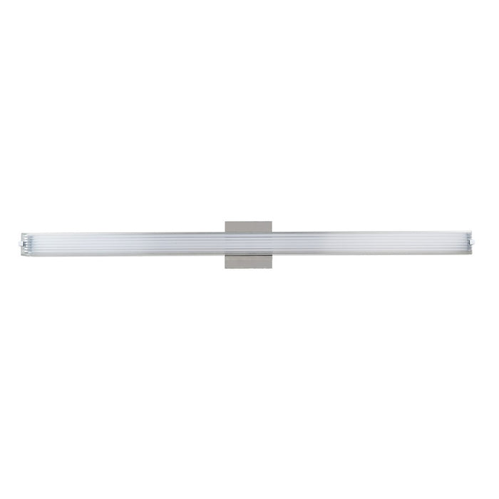 Abra Lighting Macie 1 Light 40" Ribbed Square Vanity, Nickel