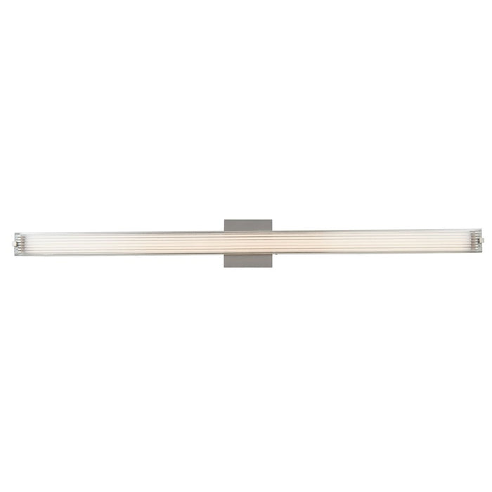 Abra Lighting Macie 1 Light 40" Ribbed Square Vanity, Chrome