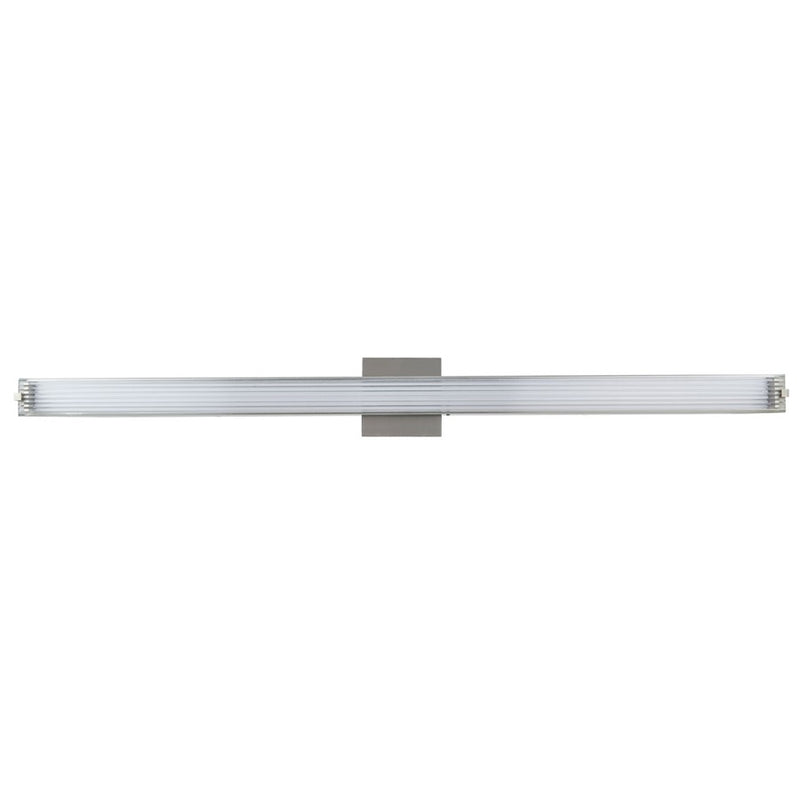 Abra Lighting Macie 1 Light 40" Ribbed Square Vanity, Chrome