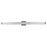 Abra Lighting Macie 1 Light 40" Ribbed Square Vanity, Chrome
