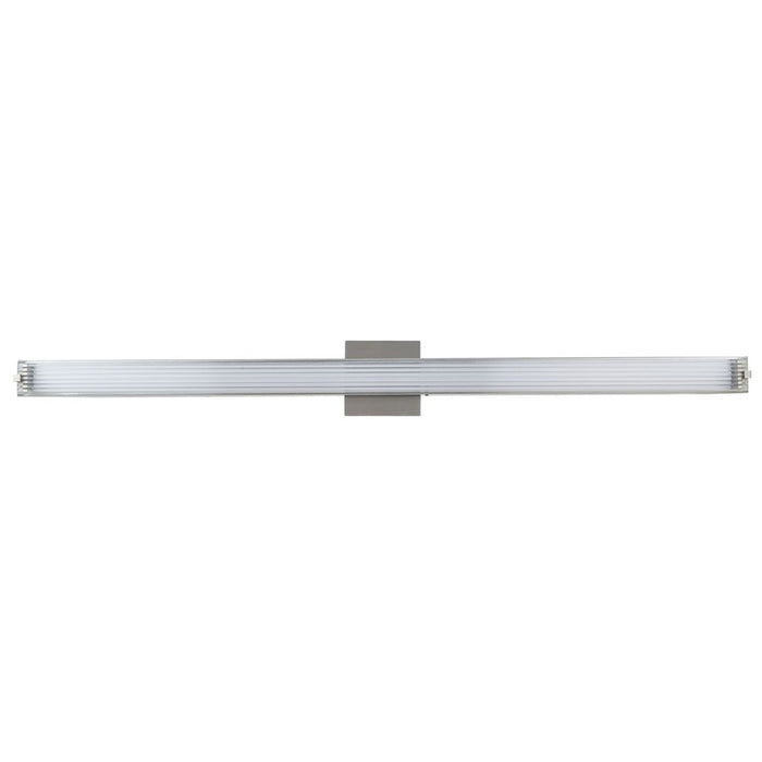 Abra Lighting Macie 1 Light 40" Ribbed Square Vanity, Chrome