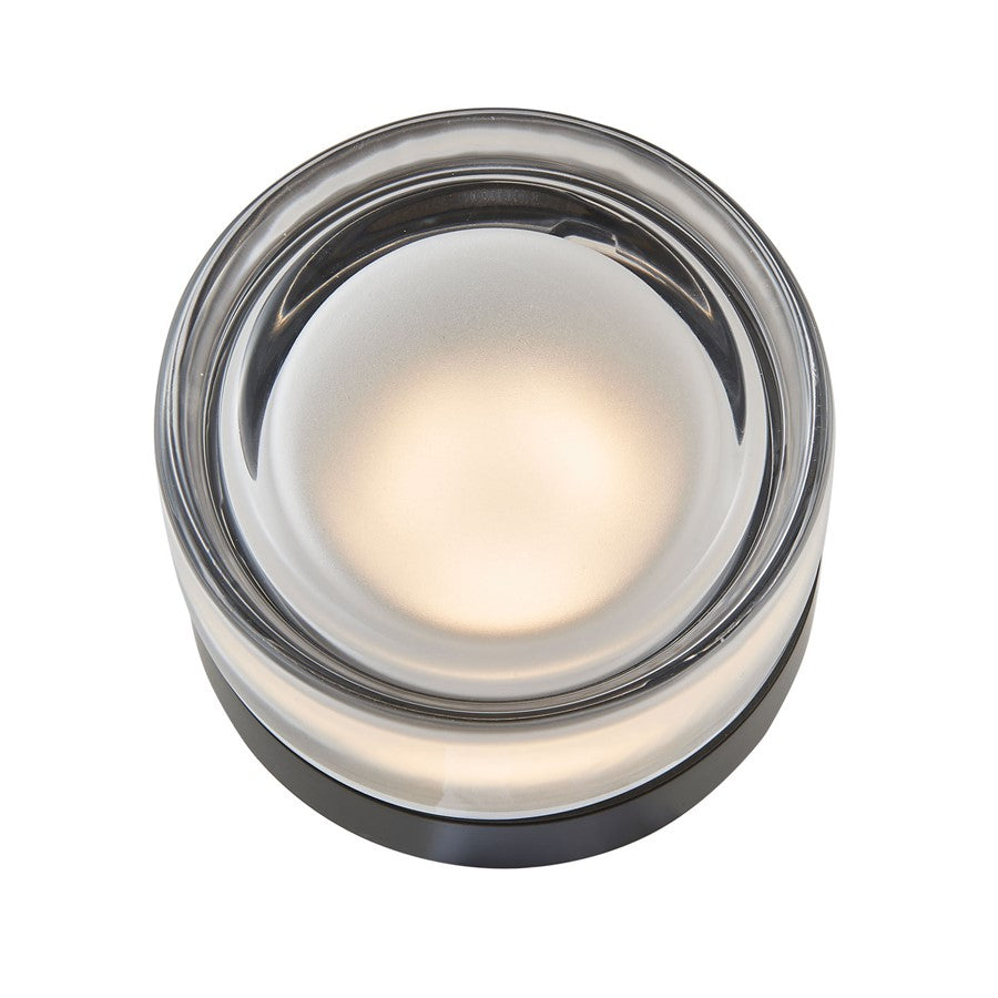 Abra Lighting Elf 1 Light Indented Solid Wall/Ceiling, BK
