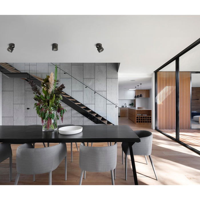 Abra Lighting Arc 1 Light Rotating/Pivoting Spotlight, Black