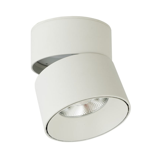 Abra Lighting Arc 1 Light Rotating/Pivoting Spotlight, White