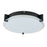 Abra Lighting Matrix 1 Light 12" Flat Round Flushmount, Black