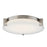 Abra Lighting Matrix 2 Light Flat Round Flushmount, Nickel
